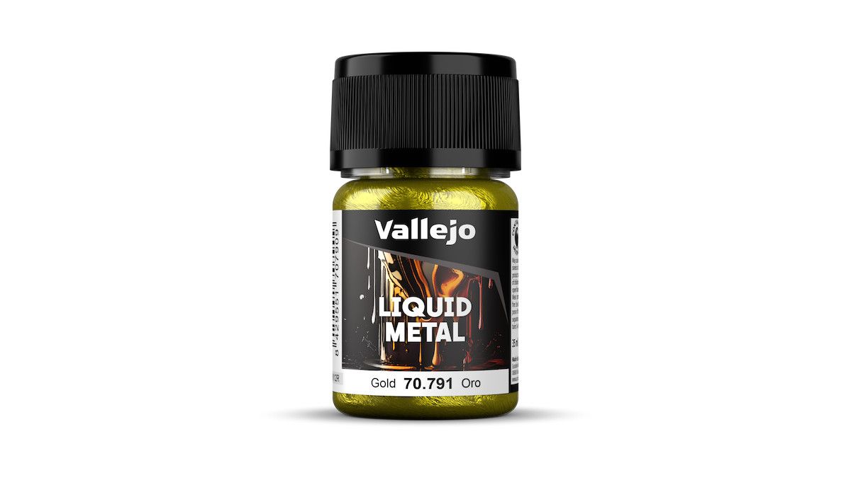 Vallejo Model Color Alcohol Based Liquid Metal Gold 35mL