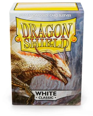 Sleeves - 63x88mm - Dragon Shield - 100/pk - Gloss - White