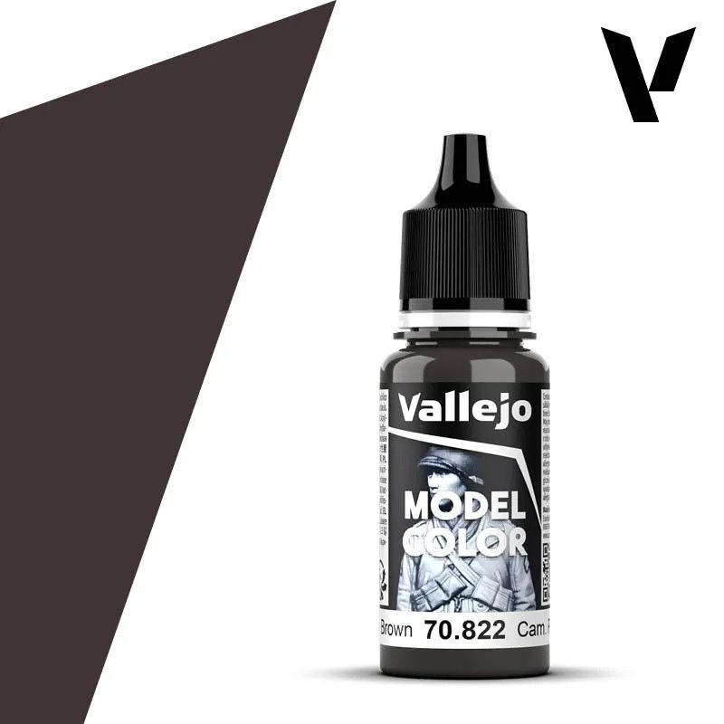 Vallejo Model Color Acrylic Paint Cam. Black Brown 17mL