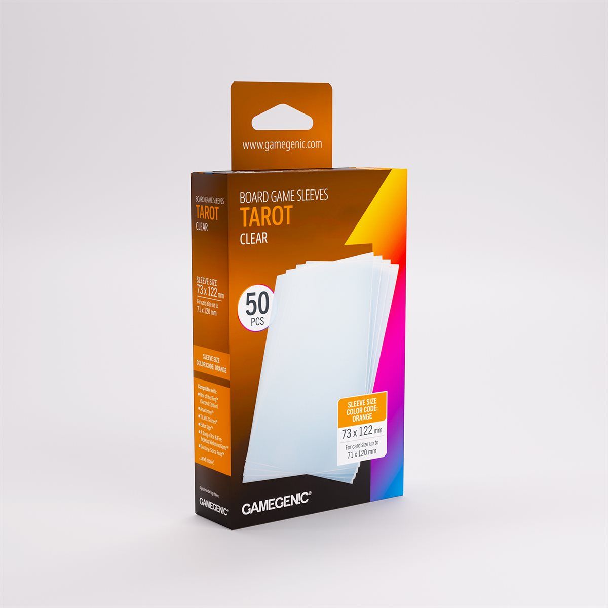 Sleeves - 73x122mm - GameGenic Prime - 50/pk (Tarot Sized)