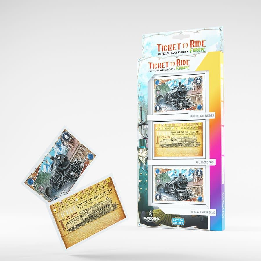 Sleeves - 58x90mm - Art Sleeves - Ticket to Ride Europe