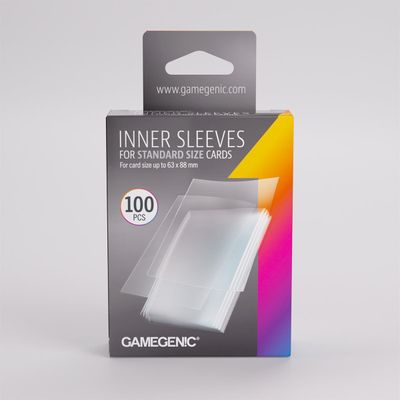 Sleeves - 64x89mm - GameGenic Precise Fit (Clear) Inner Sleeves - 100/pk (Standard CCG)
