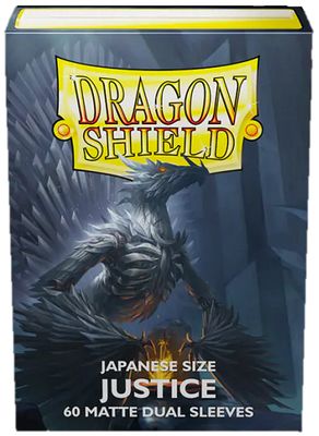 Sleeves - 59x86mm (Japanese) - Dragon Shield - 60/pk - Dual Matte - Justice
