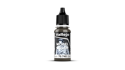 Vallejo Model Color Acrylic Paint Camouflage Middle Brown 17mL