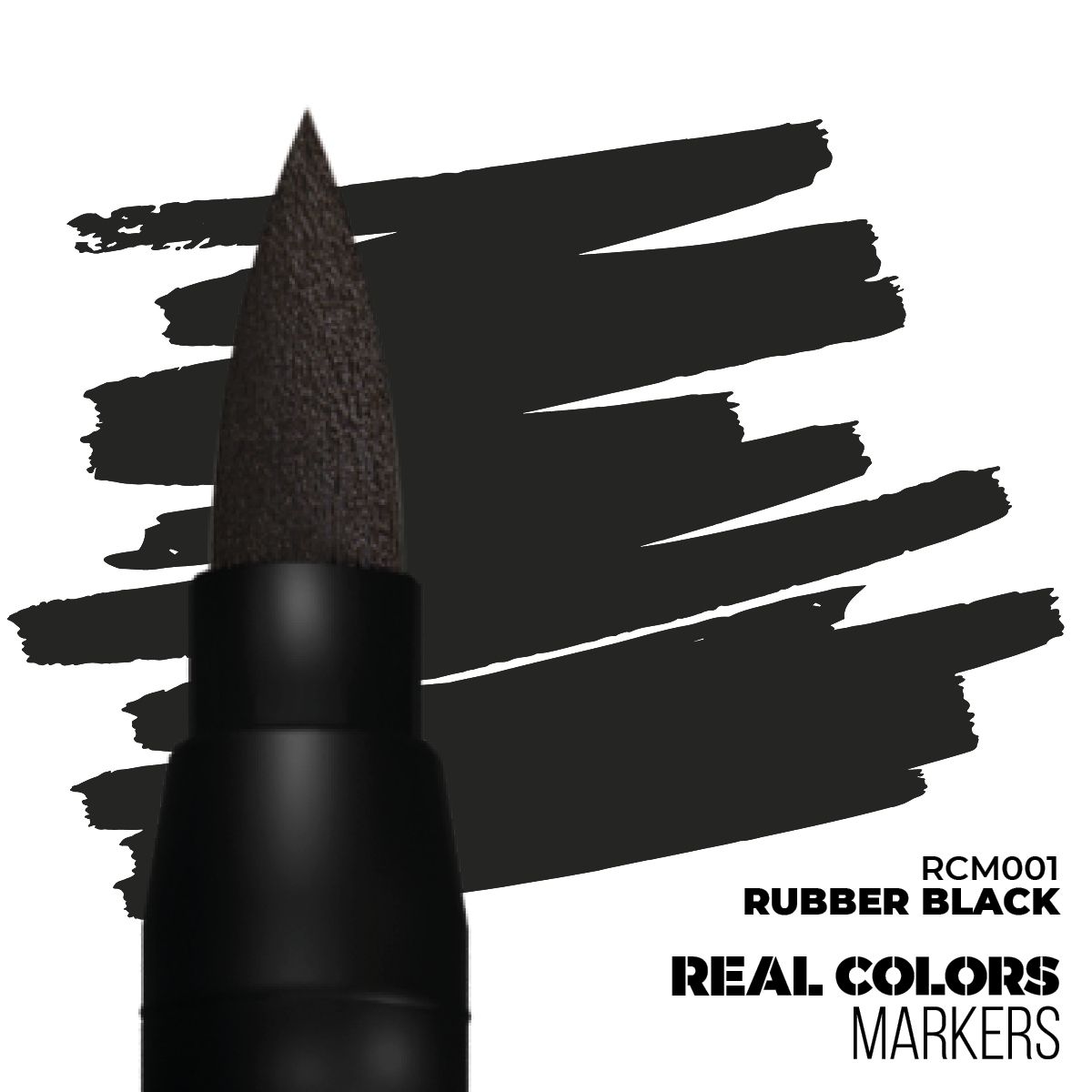 AK Interactive: Real Color Markers -, Color: RCM001 Rubber Black