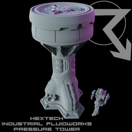 Battlefield in a Box: Hextech: Industrial Fluidworks - Pressure Tower