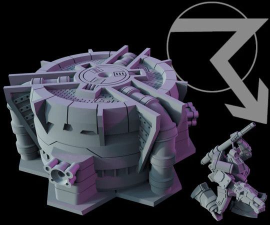 Battlefield in a Box: Hextech: Industrial Fluidworks - Large Storage Tanks