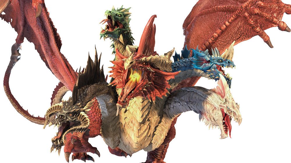 D&amp;D Icons of the Realms: Gargantuan Tiamat Premium Painted Miniature