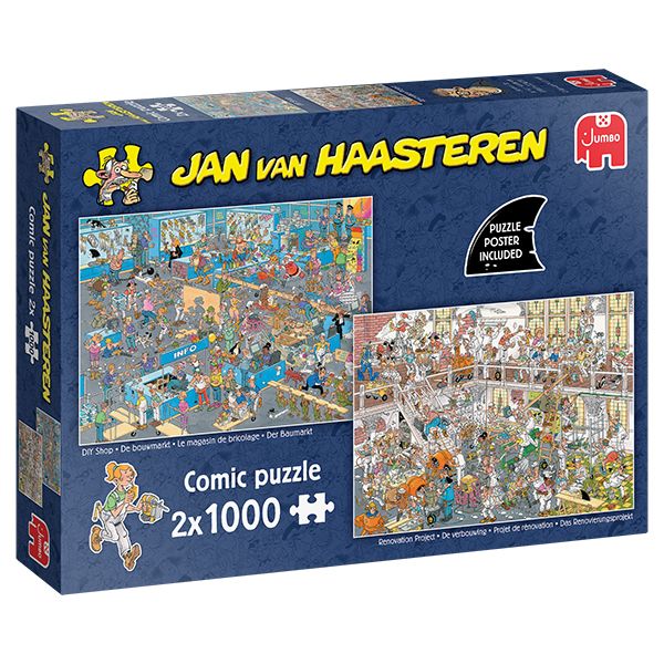 2x1000 pcs - Jan van Haasteren: DIY Shop / Renovation Project