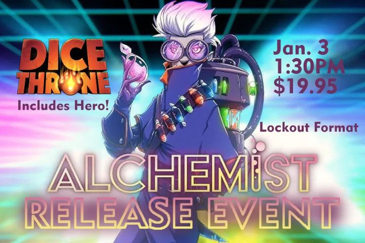 Dice Throne - The Alchemist Release Event  Jan. 3 @ 1:30PM