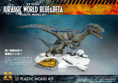Jurassic World: Dominion Velociraptor Blue &amp; Beta Model Kit (1:8 Scale)