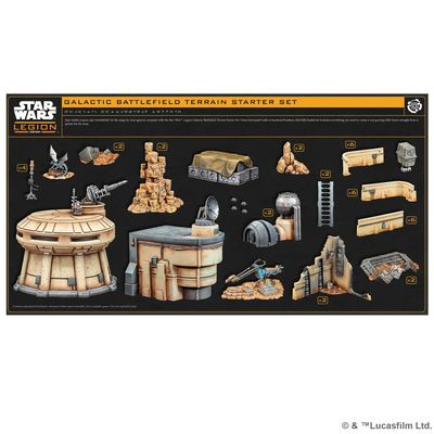 Star Wars: Legion - Galactic Battlefield Terrain Starter Set
