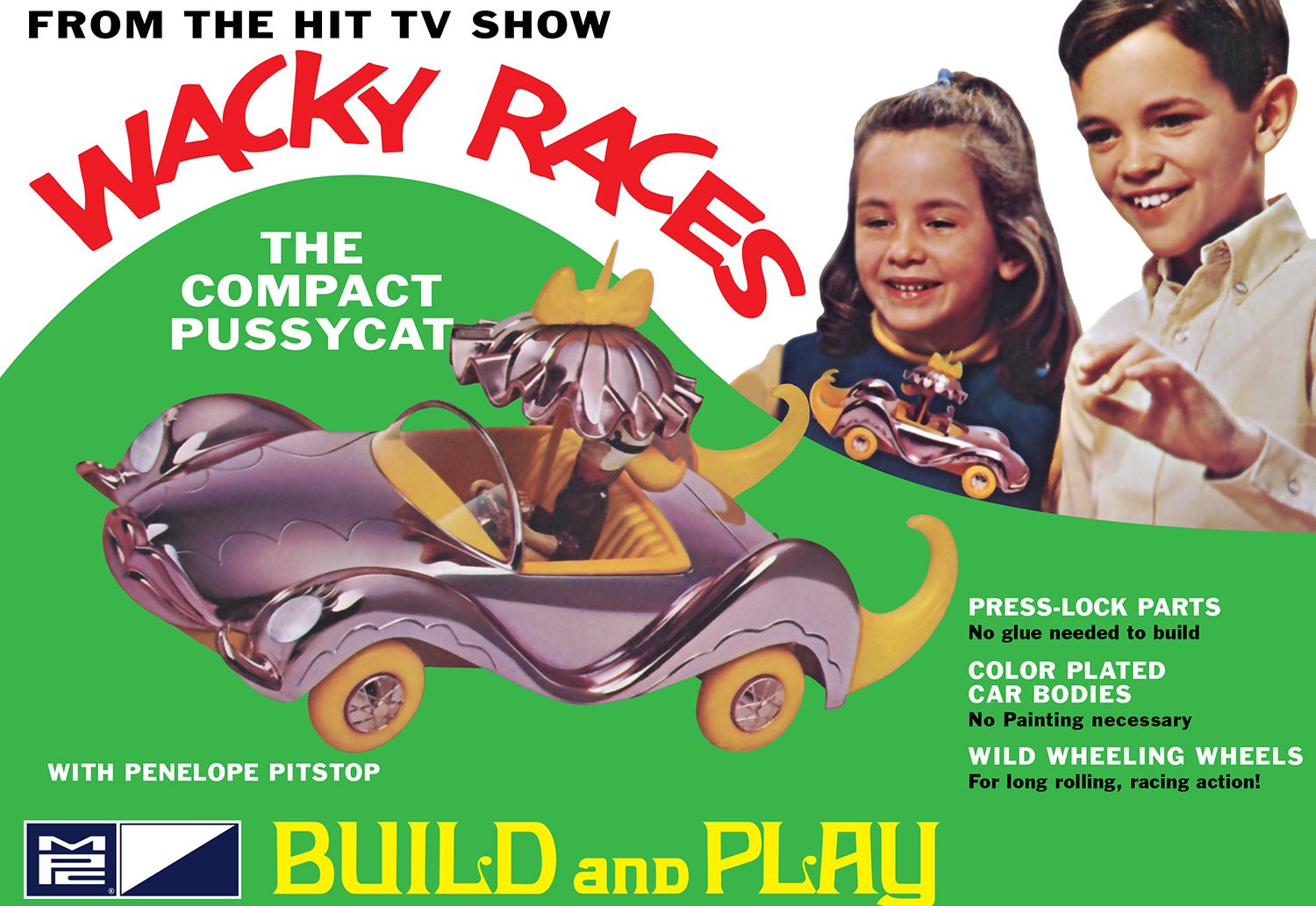 Wacky Races The Compact Pussycat Model Kit (1:32 Scale)
