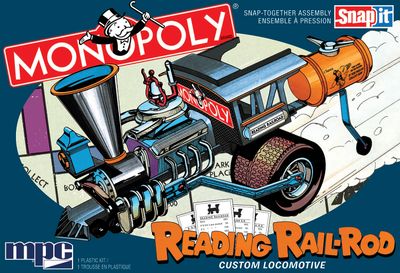 Monopoly Reading Railrod Custom Locomotive Model Kit (1:25 Scale)