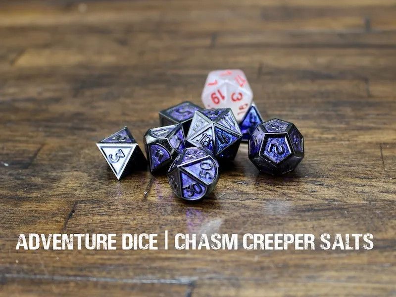 7-Piece RPG Metal Dice Set: Chasm Creeper Salts