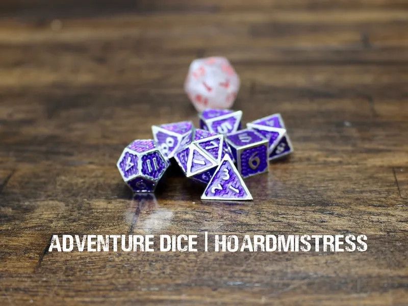 7-Piece RPG Metal Dice Set: Hoardmistress