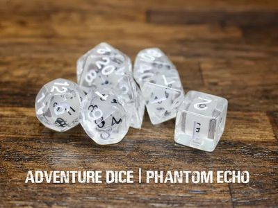 7-Piece RPG Dice Set: Phantom Echo