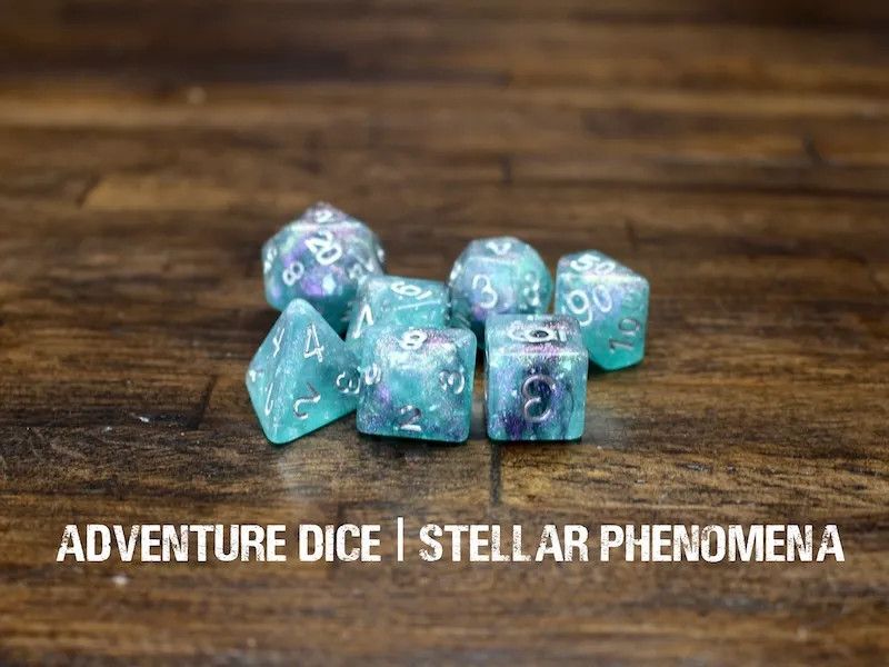 7-Piece RPG Dice Set: Stellar Phenomena