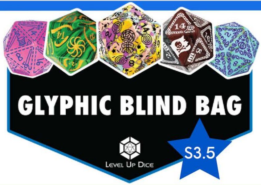 Level Up Dice: Glyphic Blind Bag - D20