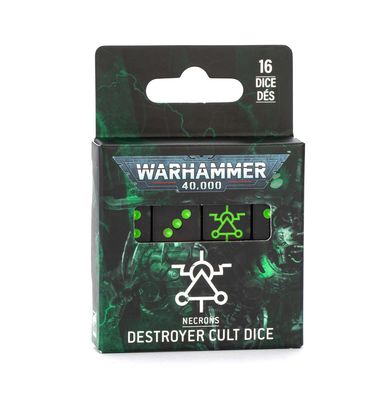 Warhammer 40K: Necrons - Dice Set (Destroyer Cult)