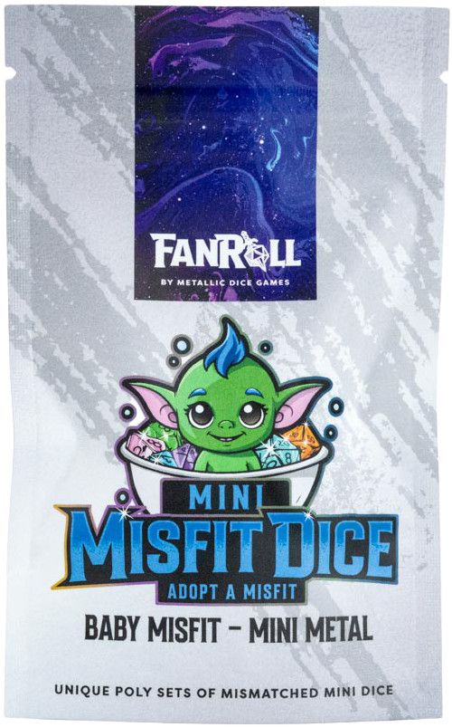 Misfit Dice Mystery Bag - Mini 7-Piece Metal RPG Set