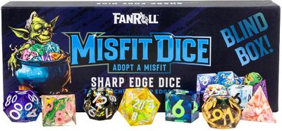 Misfit Dice Mystery Bag - 7-Piece Sharp Edge RPG Set