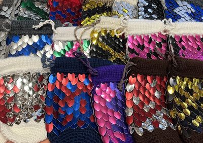 Knitted Scalemail Dice Bag (Assorted Colours)