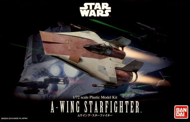 Star Wars A-Wing Starfighter Model Kit (1/72 Scale)