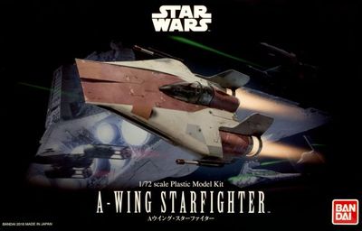 Star Wars A-Wing Starfighter Model Kit (1/72 Scale)
