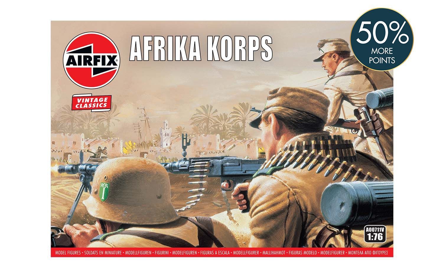 WWII Afrika Corps Model Kit (1:76 Scale)