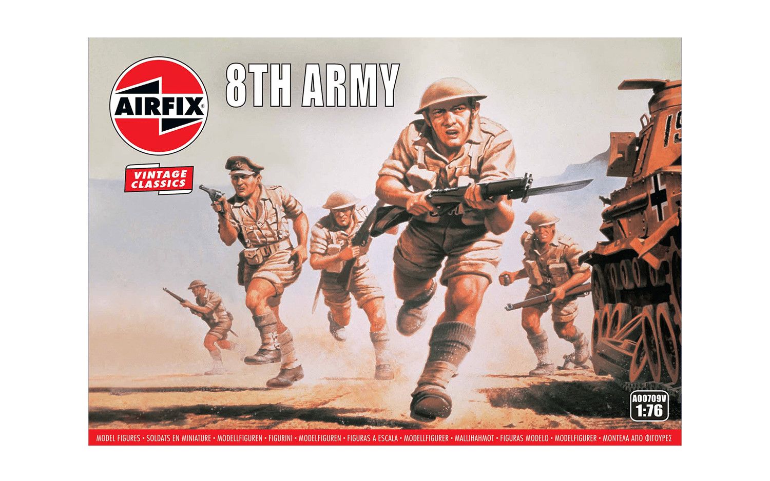 WWII British 8th Army Model Kit (1:76 Scale)