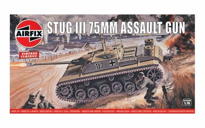 Stug III 75mm Assault Gun Model Kit (1:76 Scale)
