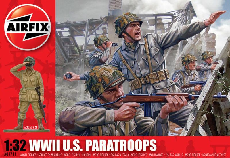 WWII U.S. Paratroops Model Kit (1:32 Scale)