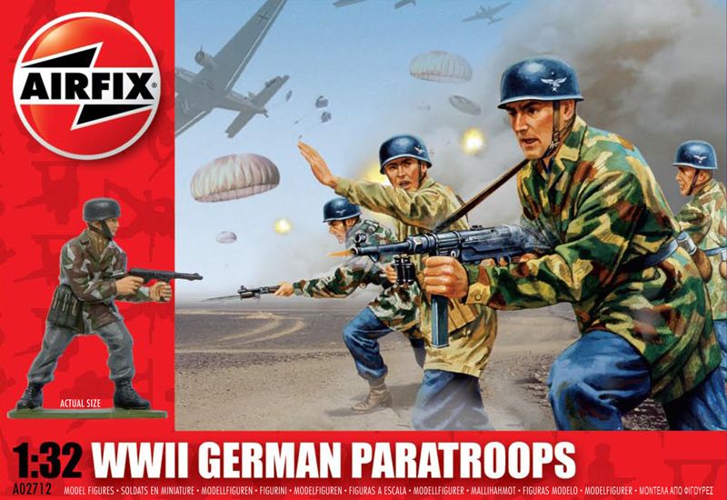 WWII German Paratroops Model Kit (1:32 Scale)