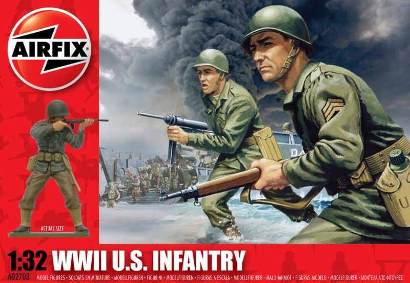 WWII U.S. Infantry Model Kit (1:32 Scale)