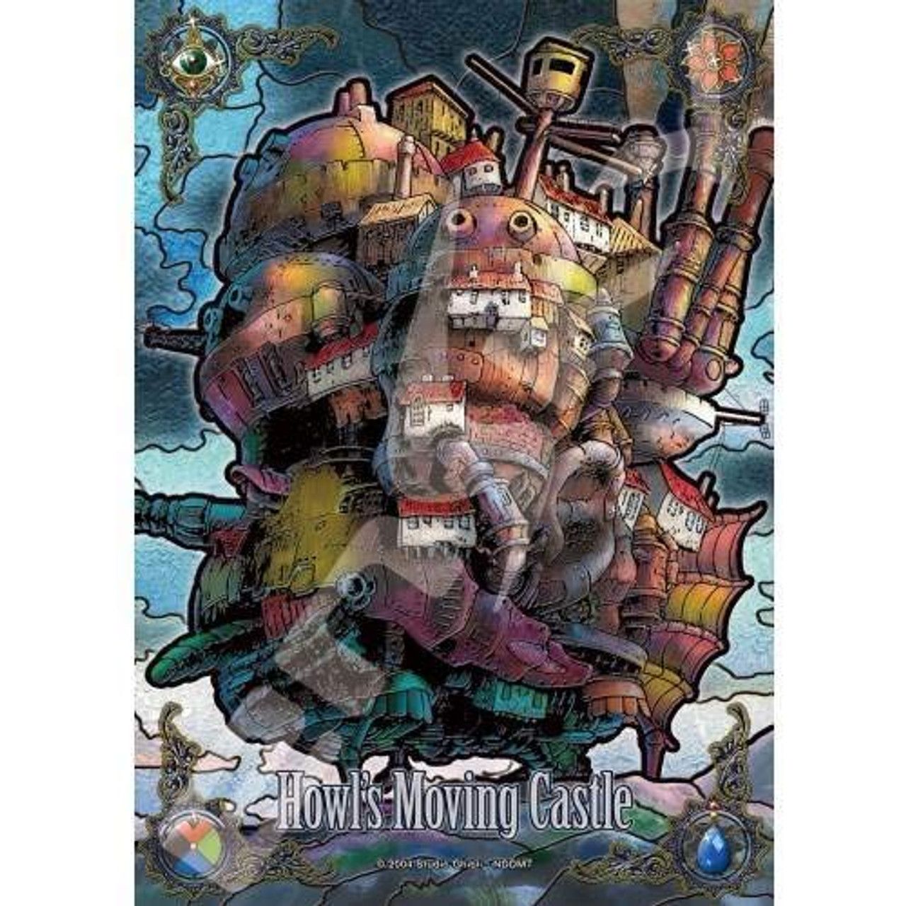 208 pcs - Howl's Moving Castle Art Crystal Puzzle - Evening Scene
