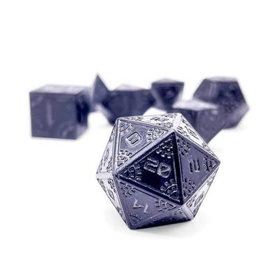 7-Piece RPG Metal Dice Set: Black Hole