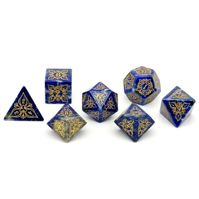 7-Piece RPG Feyweave Dice Set: Lapis Lazuli