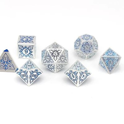 7-Piece RPG Feyweave Dice Set: Cloudtop