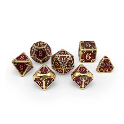 7-Piece RPG Metal Dice Set: Blood Oath