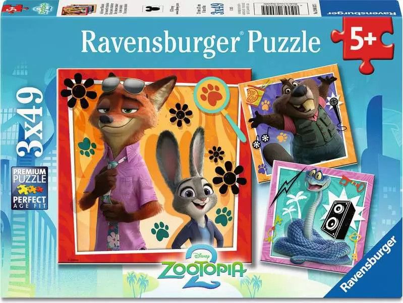 3x49 pcs - Zootopia 2 - A New Mission