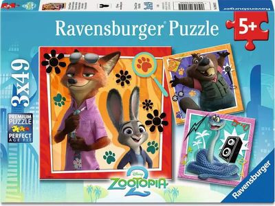 3x49 pcs - Zootopia 2 - A New Mission