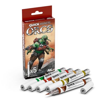 AK Interactive: Quick Markers Set - Orcs