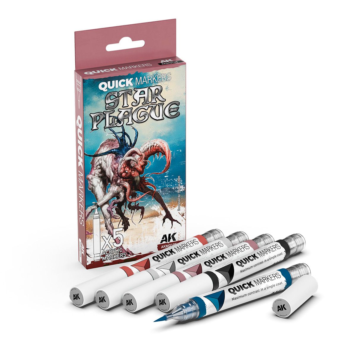 AK Interactive: Quick Markers Set - Star Plague