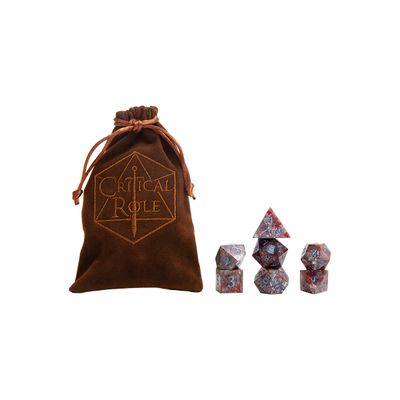 7-Piece RPG Dice Set with Bag: Critical Role Champion -