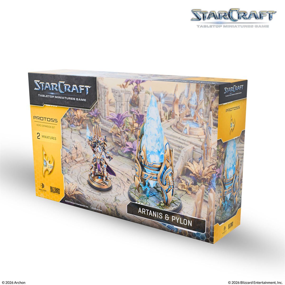 **PRE-ORDER** Starcraft: The Miniatures Game: Protoss: Artanis &amp; Pylon Hero Expansion Set