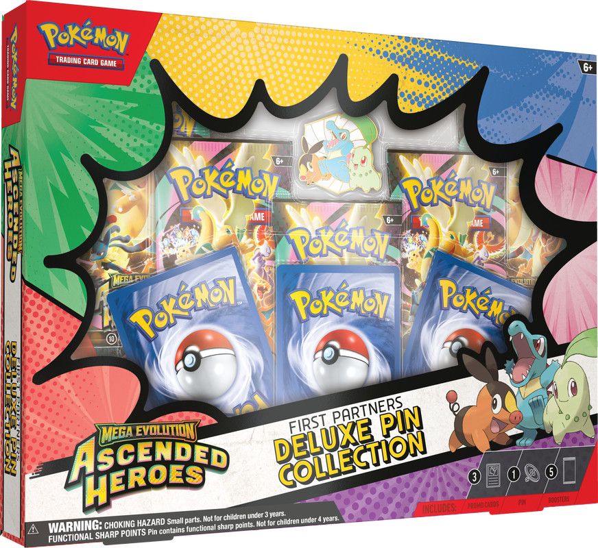 Pokémon TCG: Mega Evolution: Ascended Heroes First Partners Deluxe Pin Collection