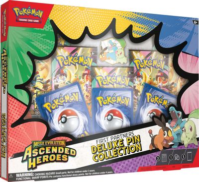 Pokémon TCG: Mega Evolution: Ascended Heroes First Partners Deluxe Pin Collection