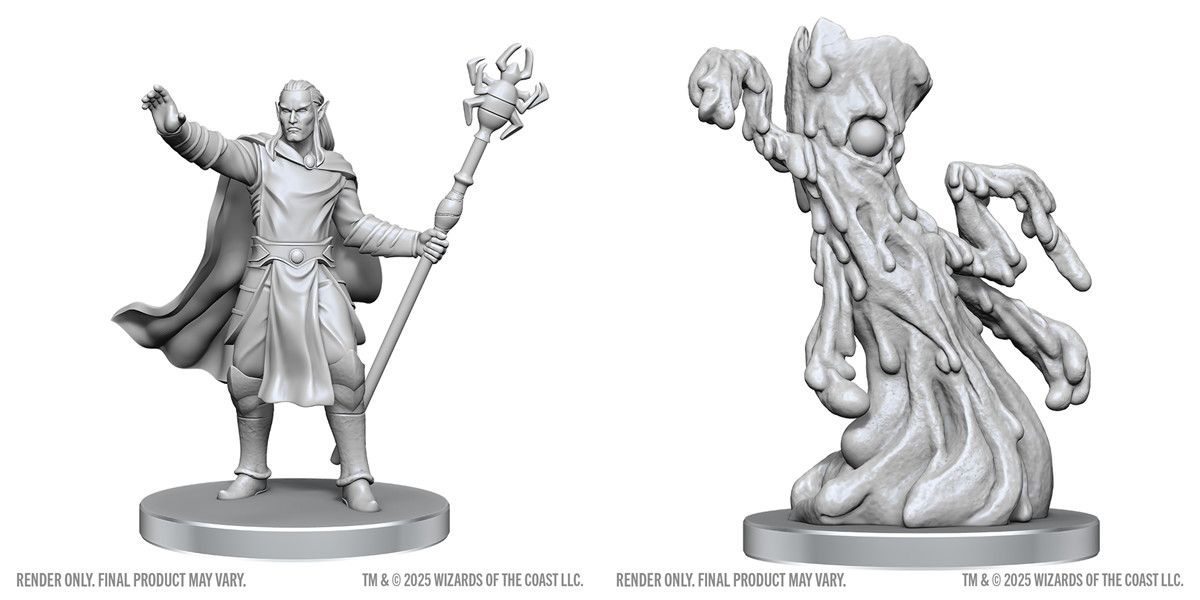 Nolzur's Marvelous Miniatures: Drow Mage &amp; Yochlol