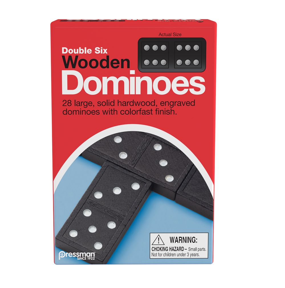 Red Box - Double 6 Wooden Dominos